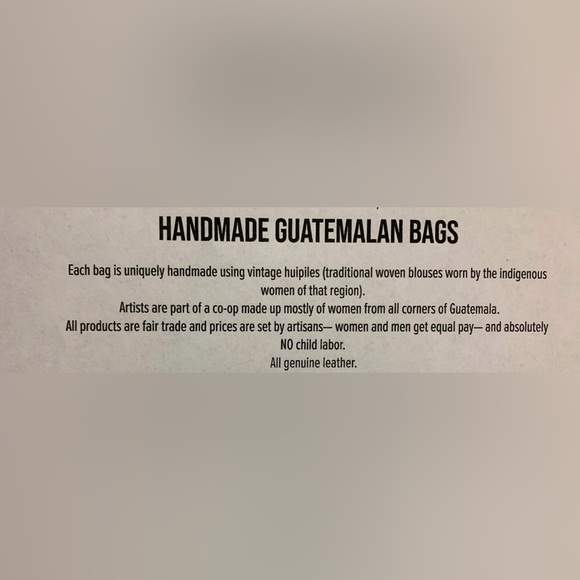 Handmade Leather Guatemalan Huipil Handbag - TEAL Leather crossbody - Picture 3 of 9